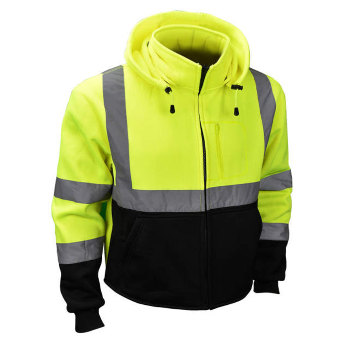 Radians High Visibility Sweatshirt with Removable Hood - ANSI Class 3 Type R - SJ32-3