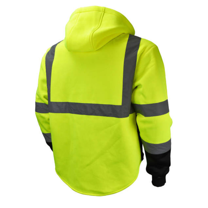 Radians High Visibility Sweatshirt with Removable Hood - ANSI Class 3 Type R - SJ32-3