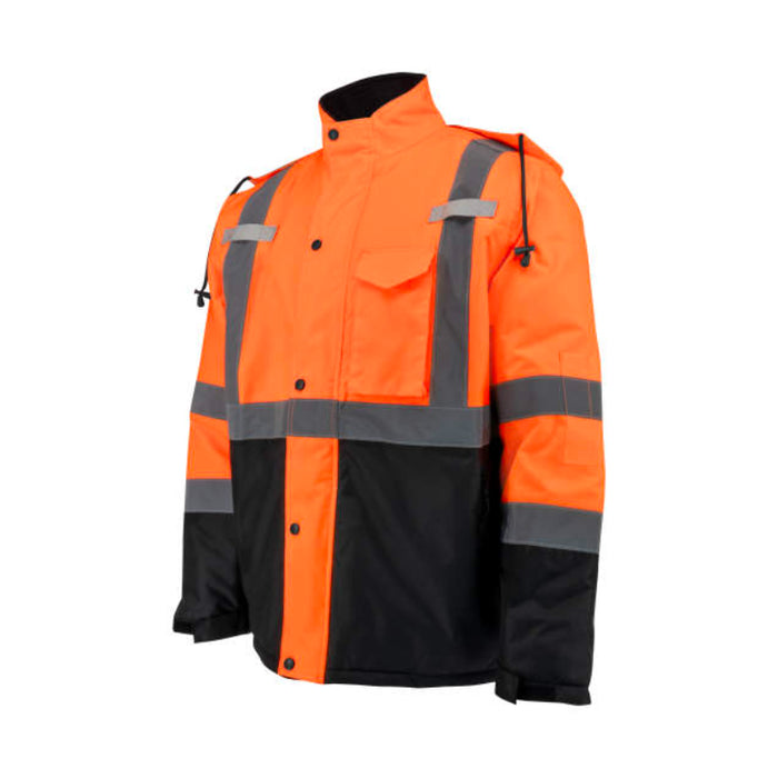 Radians High Visibility Quilted Parka - ANSI Class 3 - Type R - SJ411QB-3