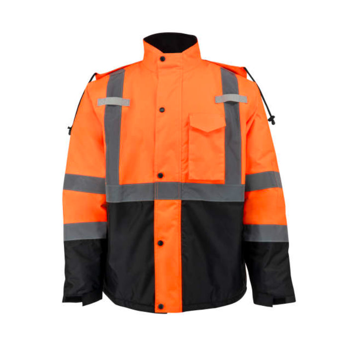 Radians High Visibility Quilted Parka - ANSI Class 3 - Type R - SJ411QB-3