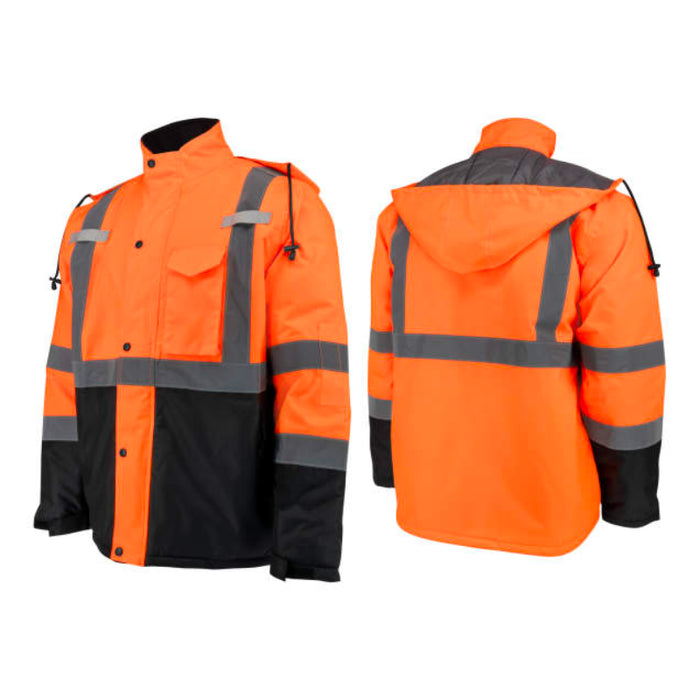 Radians High Visibility Quilted Parka - ANSI Class 3 - Type R - SJ411QB-3