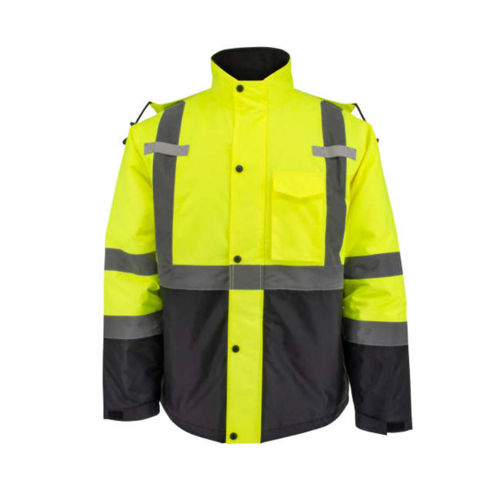 Radians High Visibility Quilted Parka - ANSI Class 3 - Type R - SJ411QB-3