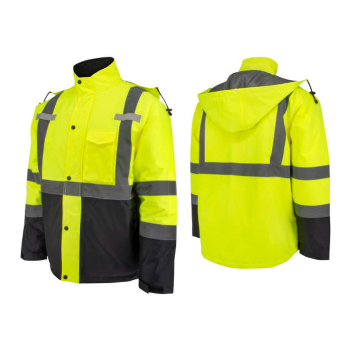 Radians High Visibility Quilted Parka - ANSI Class 3 - Type R - SJ411QB-3