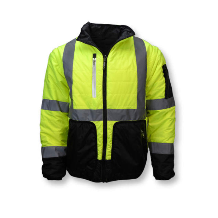Radians High Visibility Quilted Reversible Jacket - ANSI Class 3 - Type R - SJ510