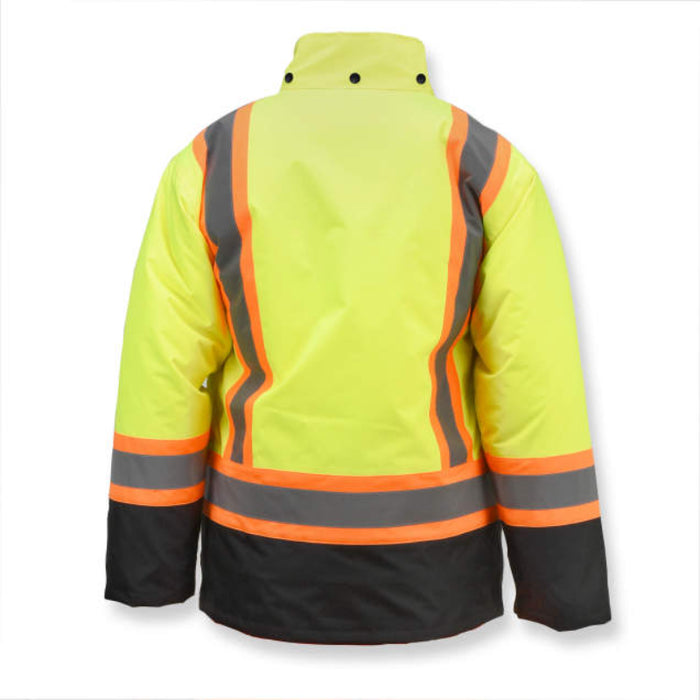 Radians Hi Vis Weatherproof Parka with Zip-Out Reversible Bomber Jacket - ANSI Class 3 Type R - SJ610B