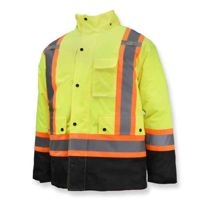 Radians Hi Vis Weatherproof Parka with Zip-Out Reversible Bomber Jacket - ANSI Class 3 Type R - SJ610B