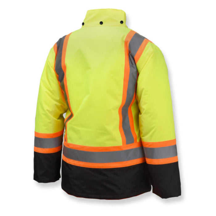 Radians Hi Vis Weatherproof Parka with Zip-Out Reversible Bomber Jacket - ANSI Class 3 Type R - SJ610B
