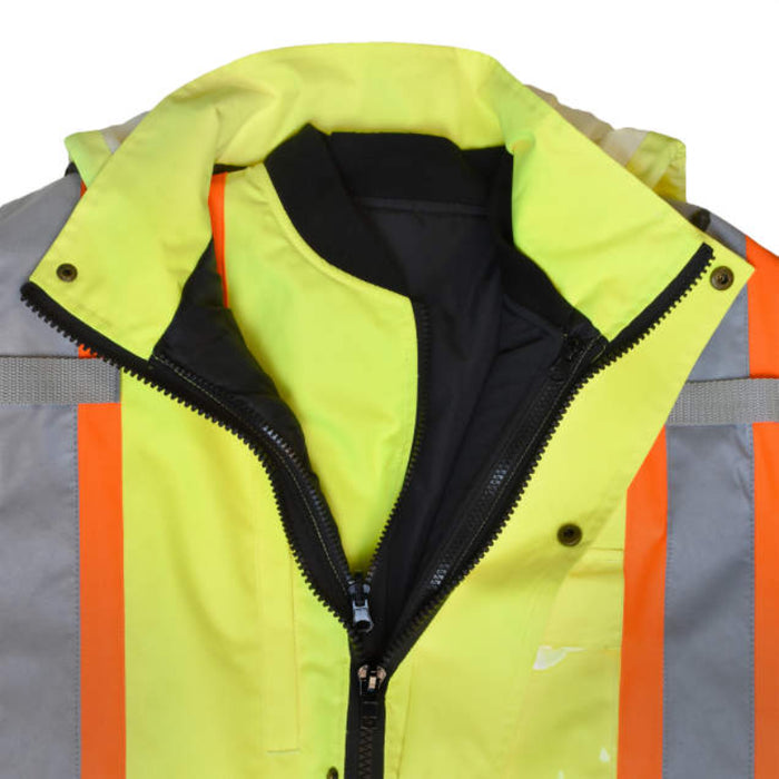 Radians Hi Vis Weatherproof Parka with Zip-Out Reversible Bomber Jacket - ANSI Class 3 Type R - SJ610B