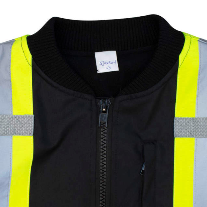 Radians Hi Vis Women's Bomber Jacket - ANSI Class 1 - Black - SJ910B-1ZGW