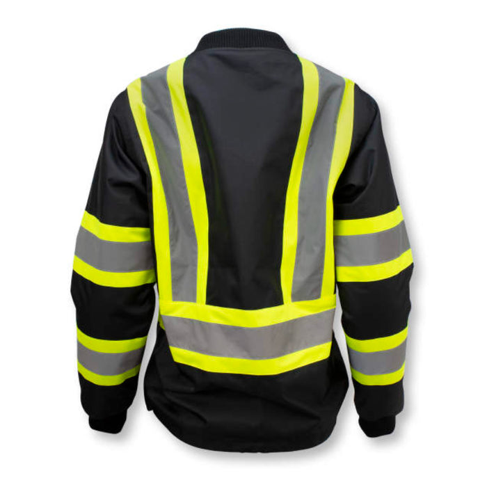 Radians Hi Vis Women's Bomber Jacket - ANSI Class 1 - Black - SJ910B-1ZGW