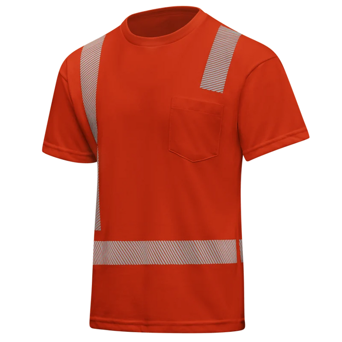 Red Kap® Hi-Visibility Short Sleeve Performance Core Tee - ANSI Class 2 - SK25HV