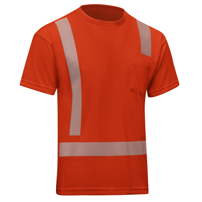 Red Kap® Hi-Visibility Short Sleeve Performance Core Tee - ANSI Class 2 - SK25HV