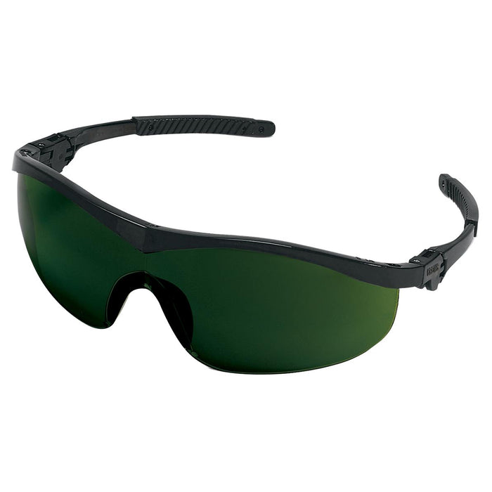 MCR Safety ST1 Series Safety Glasses - Black Frame - Green Shade 5.0 Lens - ST1150