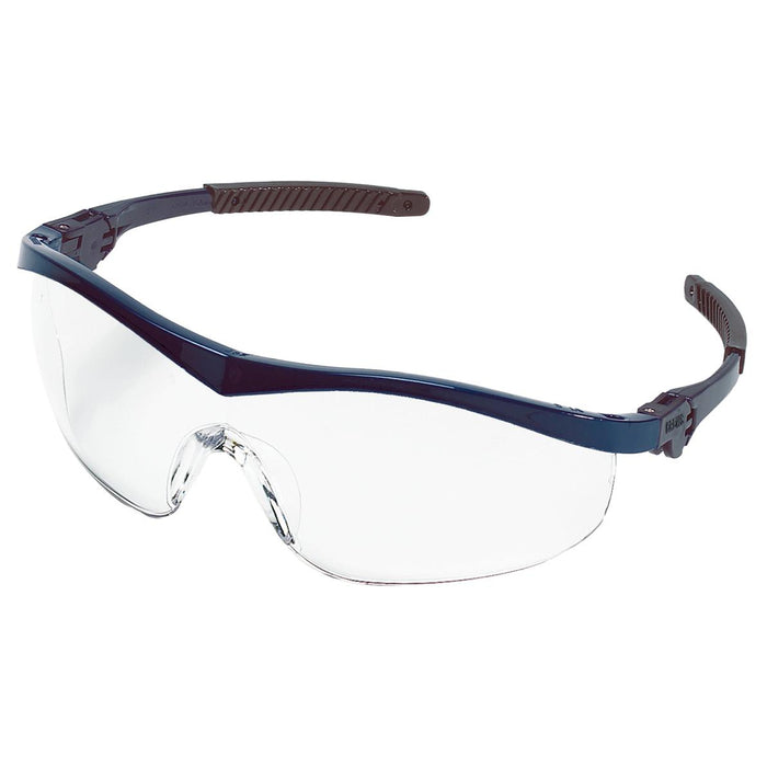 MCR Safety ST1 Series Safety Glasses - Navy Blue Frame - Clear Lens - ST120