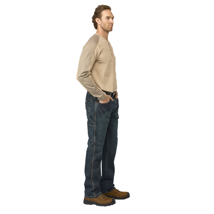 Bulwark® FR Men's Lightweight Flex Knit Henley CAT 2 - STL2