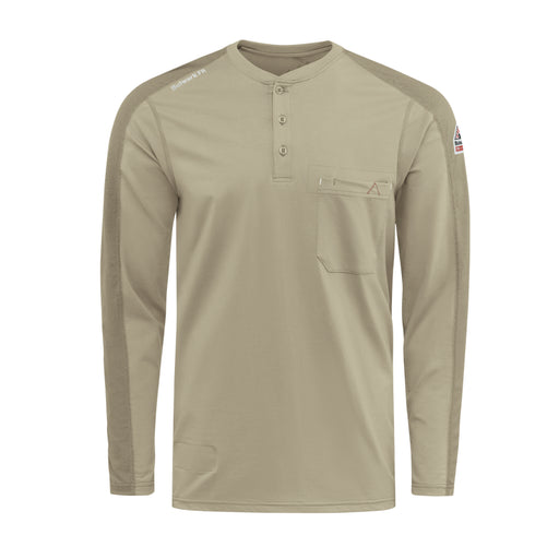 Bulwark® FR Men's Lightweight Flex Knit Henley CAT 2 - STL2