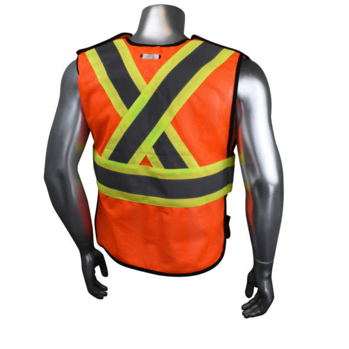 Radians High Visibility ANSI Class 2 Type R Economy Break Away Vest X-Back - SV010X-1