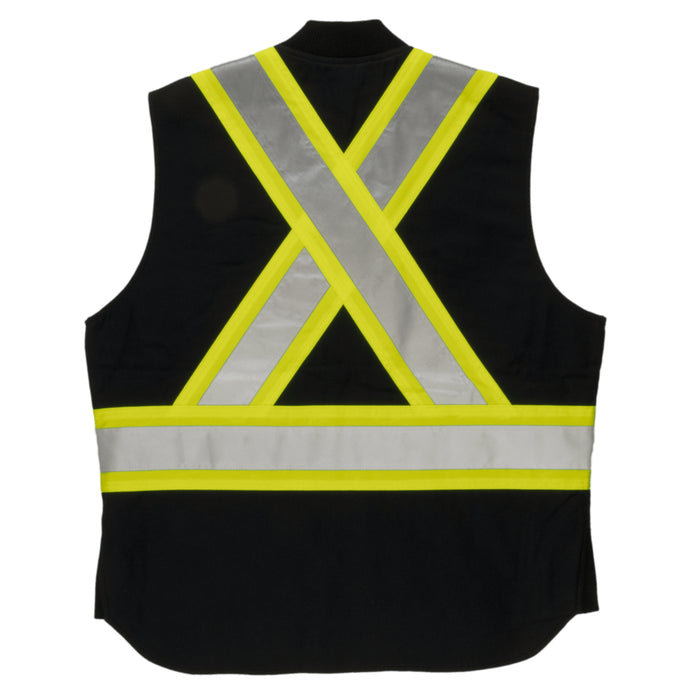 Tough Duck® Duck Cotton Insulated Winter Safety Vest - X-Back - SV06