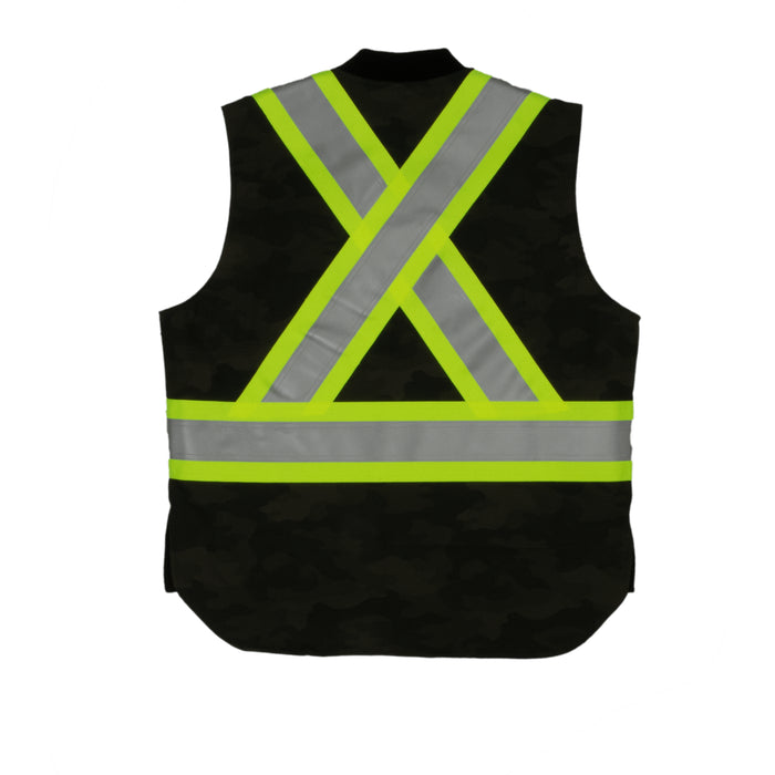 Tough Duck® Camo Flex Insulated Safety Vest - X-Back - ANSI Class 1 - SV08