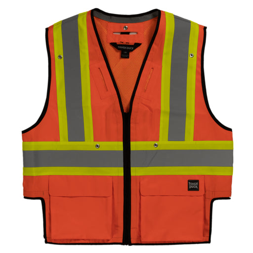 Tough Duck® Hi Vis Harness Compatible Safety Vest - X-Back - SV09