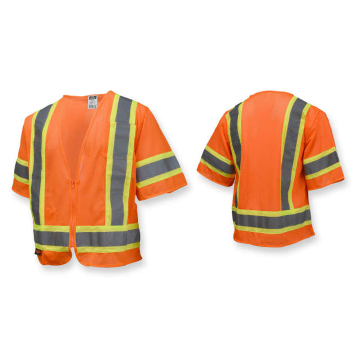Radians High Visibility Economy Type R ANSI Class 3 Safety Vest with Two-Tone Trim - SV22-3