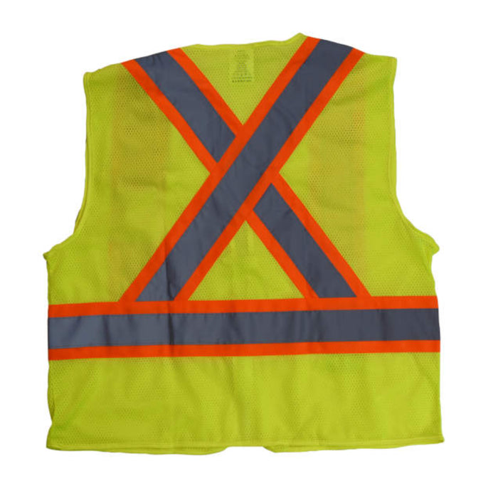 Radians High Visibility Mesh X-Back Type R ANSI Class 2 Safety Vest - SV22X