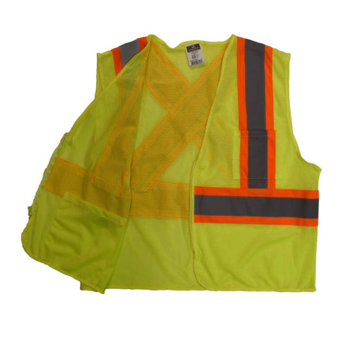 Radians High Visibility Mesh X-Back Type R ANSI Class 2 Safety Vest - SV22X