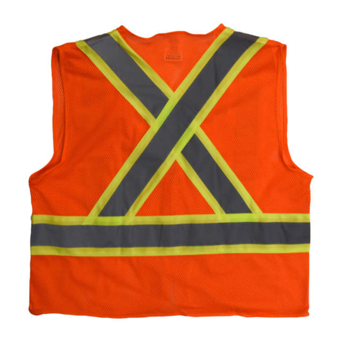 Radians High Visibility Mesh X-Back Type R ANSI Class 2 Safety Vest - SV22X