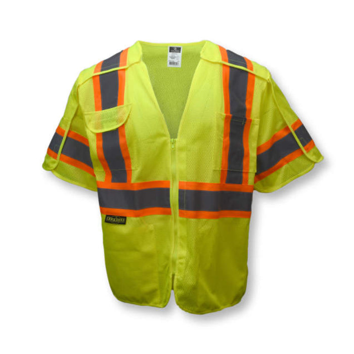 Radians High Visibility ANSI Class 3 Type R Safety Vest with Zip-N-Rip™ - SV24-3