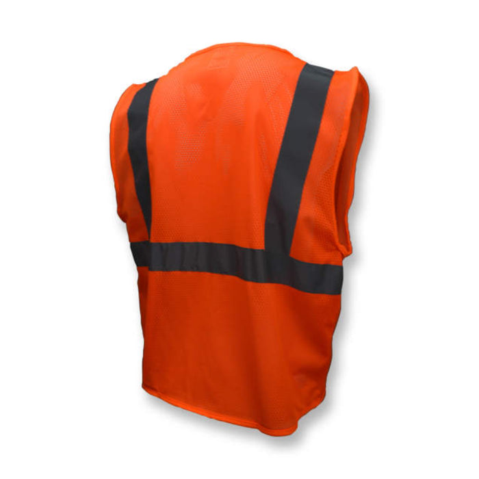 Radians High Visibility Economy Type R ANSI Class 2 Mesh Safety Vest with Zipper - SV2Z