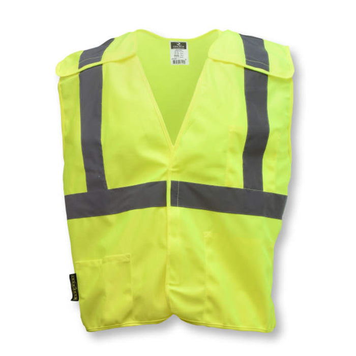 Radians High Visibility Economy Type R ANSI Class 2 Breakaway Solid Safety Vest - SV4