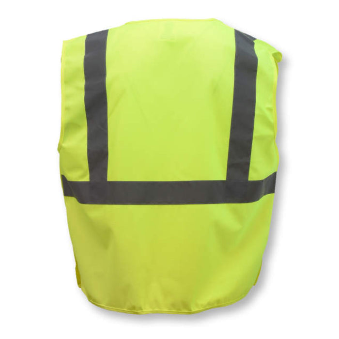 Radians High Visibility Economy Type R ANSI Class 2 Breakaway Solid Safety Vest - SV4