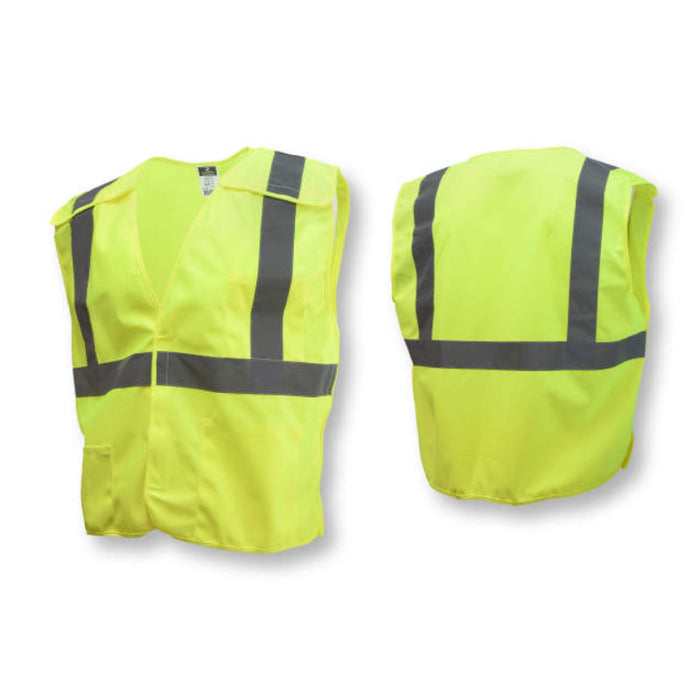 Radians High Visibility Economy Type R ANSI Class 2 Breakaway Solid Safety Vest - SV4