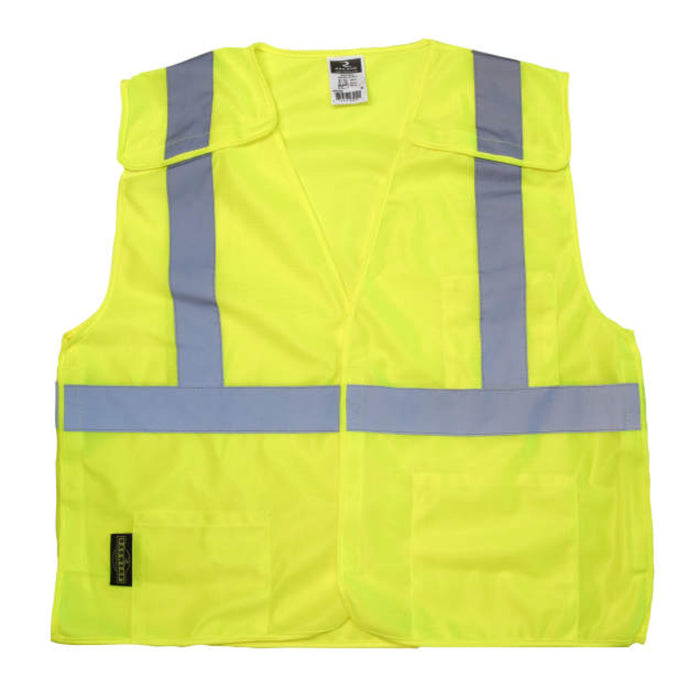 Radians High Visibility Economy Type R ANSI Class 2 Breakaway Solid Safety Vest - SV4