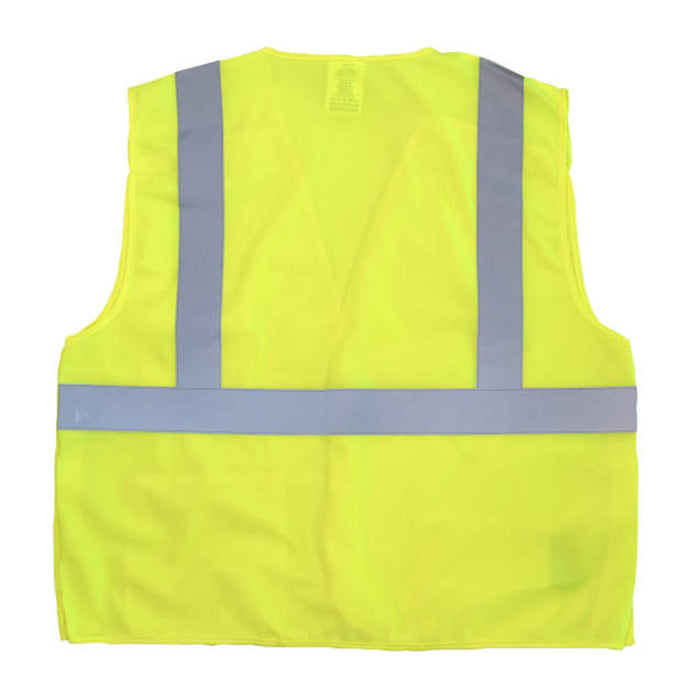 Radians High Visibility Economy Type R ANSI Class 2 Breakaway Solid Safety Vest - SV4