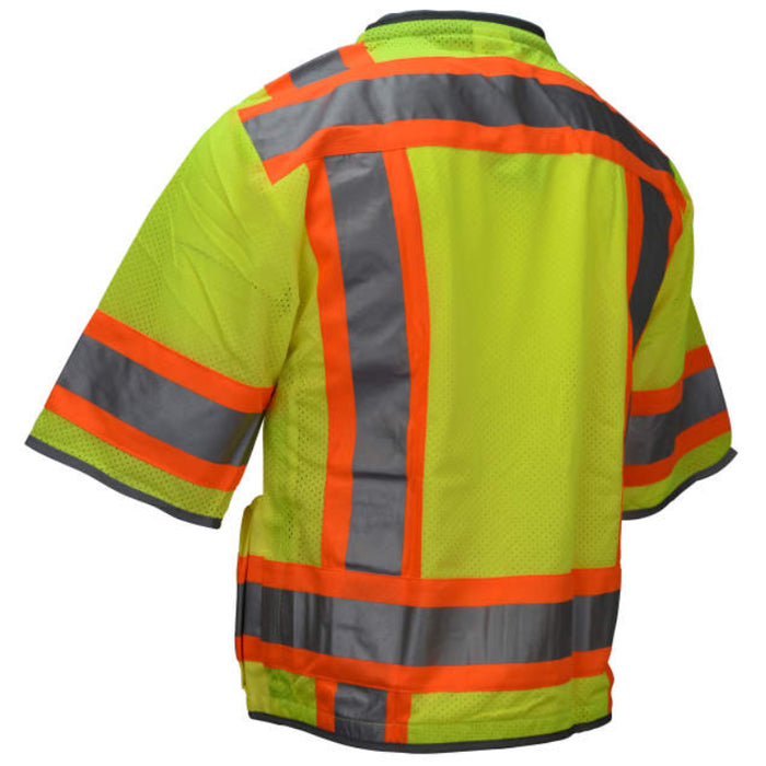 Radians High Visibility ANSI Class 3 Type R Heavy Woven Two Tone Engineer Vest - SV55-3