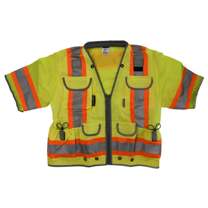 Radians High Visibility ANSI Class 3 Type R Heavy Woven Two Tone Engineer Vest - SV55-3