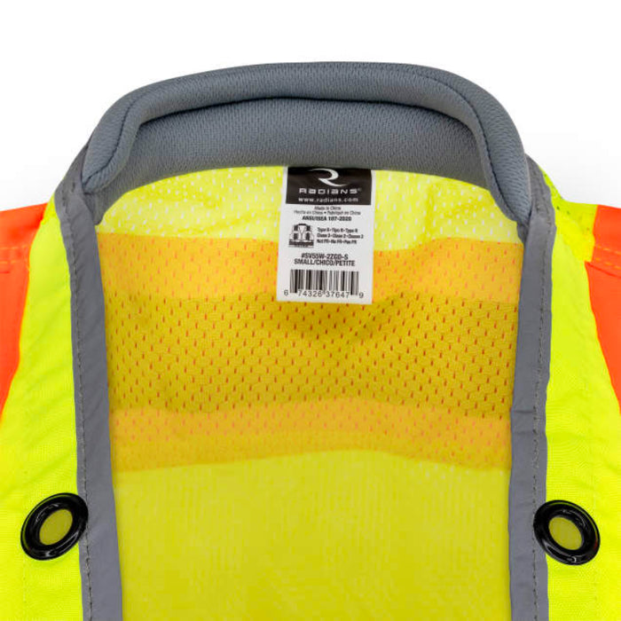 Radians High Visibility ANSI Class 2 Type R Women's Heavy Duty Engineer Vest - SV55W