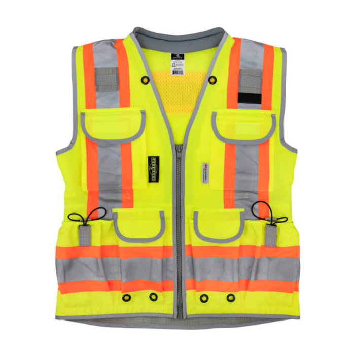 Radians High Visibility ANSI Class 2 Type R Women's Heavy Duty Engineer Vest - SV55W