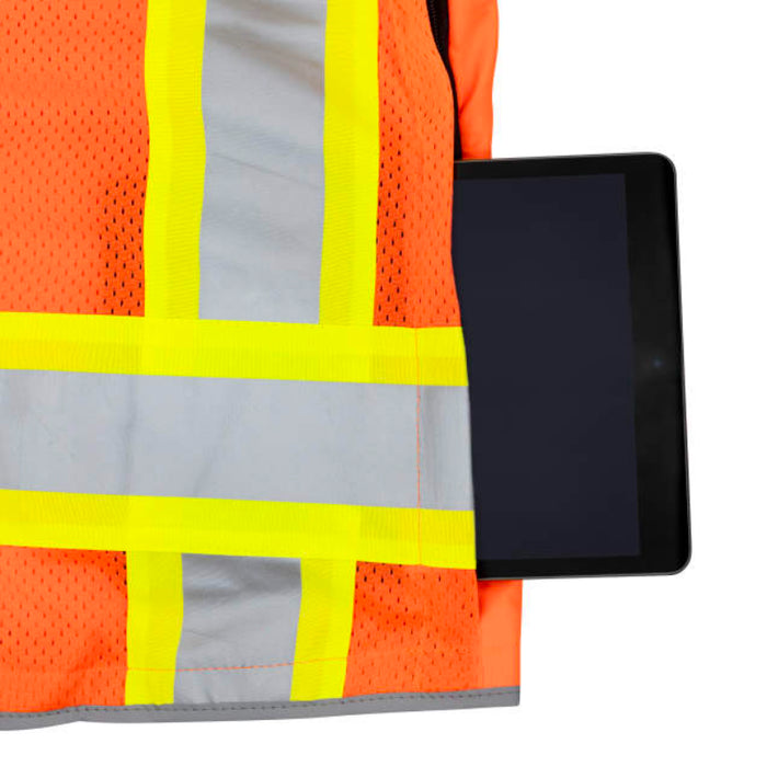 Radians High Visibility ANSI Class 2 Type R Women's Heavy Duty Engineer Vest - SV55W