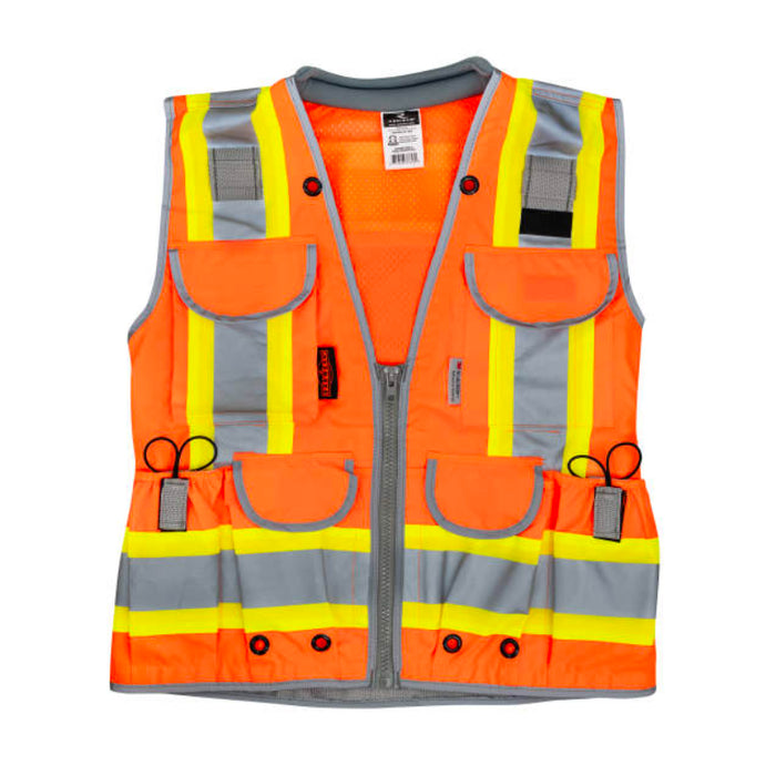 Radians High Visibility ANSI Class 2 Type R Women's Heavy Duty Engineer Vest - SV55W