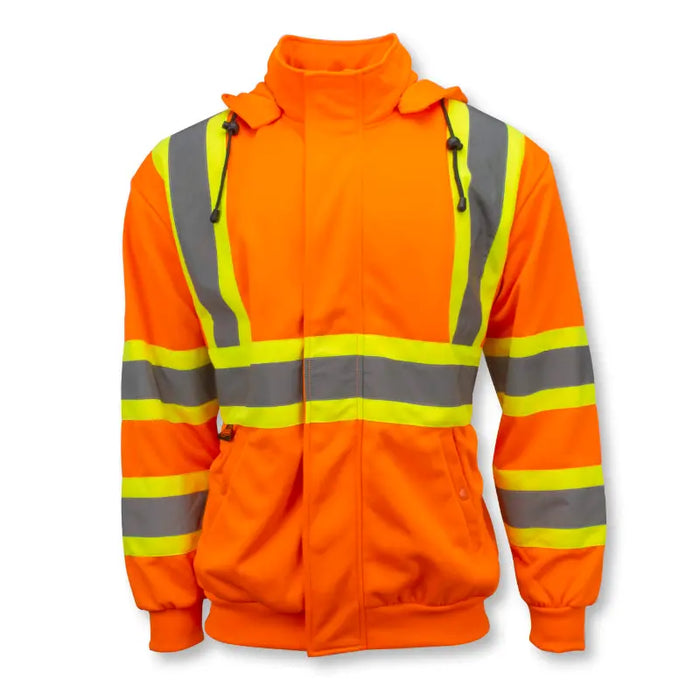 Radians High Visibility High Neck Hooded Sweatshirt - ANSI Class 3 Type R - SW01X-2