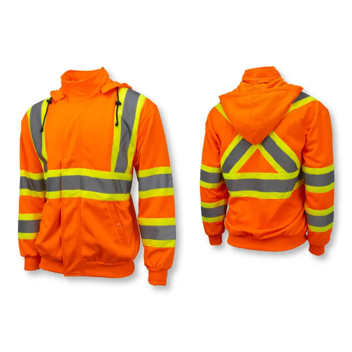 Radians High Visibility High Neck Hooded Sweatshirt - ANSI Class 3 Type R - SW01X-2