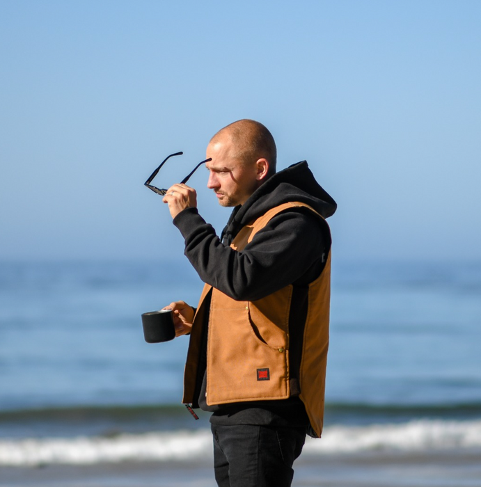 Tough Duck® Moto Vest with Brass Zipper - WV04