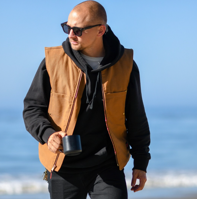 Tough Duck® Moto Vest with Brass Zipper - WV04