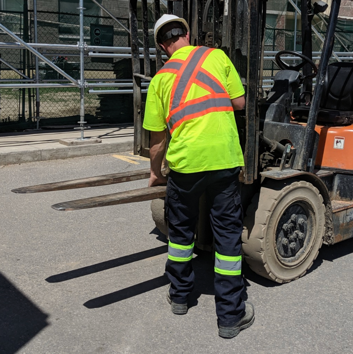 Tough Duck Hi-Vis Micro Mesh Short Sleeve Safety T-Shirt with Pocket - S392
