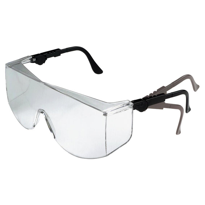 MCR Safety TC1 Series Safety Glasses - Black Frame - Clear Lens - TC110XL