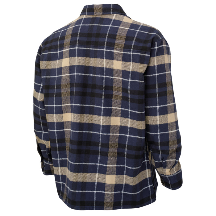 Tough Duck Heavy Flannel Overshirt with Adjustable Snap Cuffs - WS04