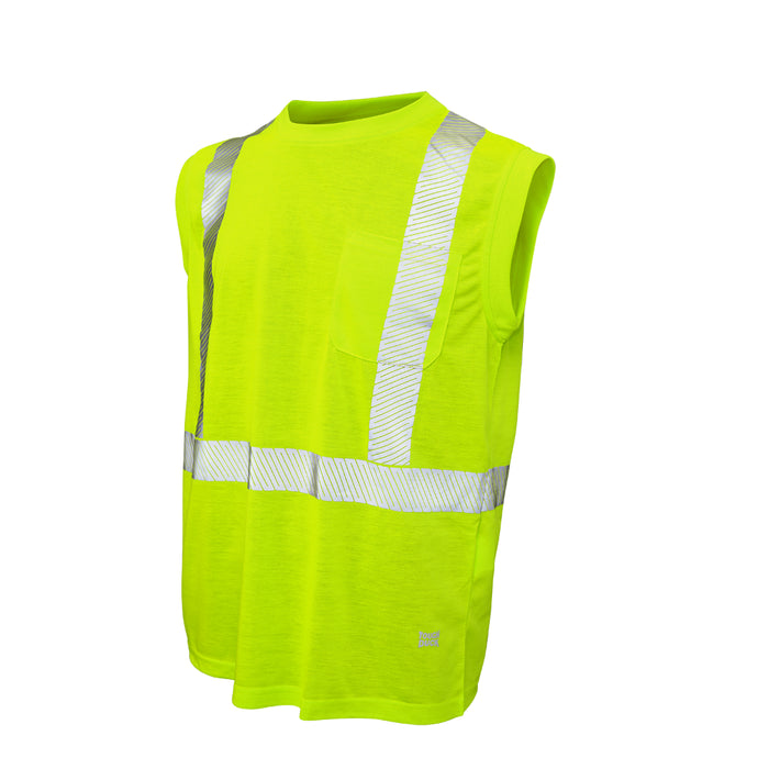 Tough Duck Hi-Vis Polyester Jersey Sleeveless Safety T-Shirt - ST15