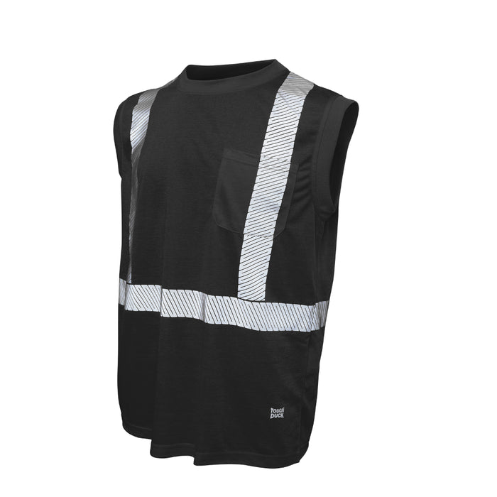 Tough Duck Hi-Vis Polyester Jersey Sleeveless Safety T-Shirt - ST15